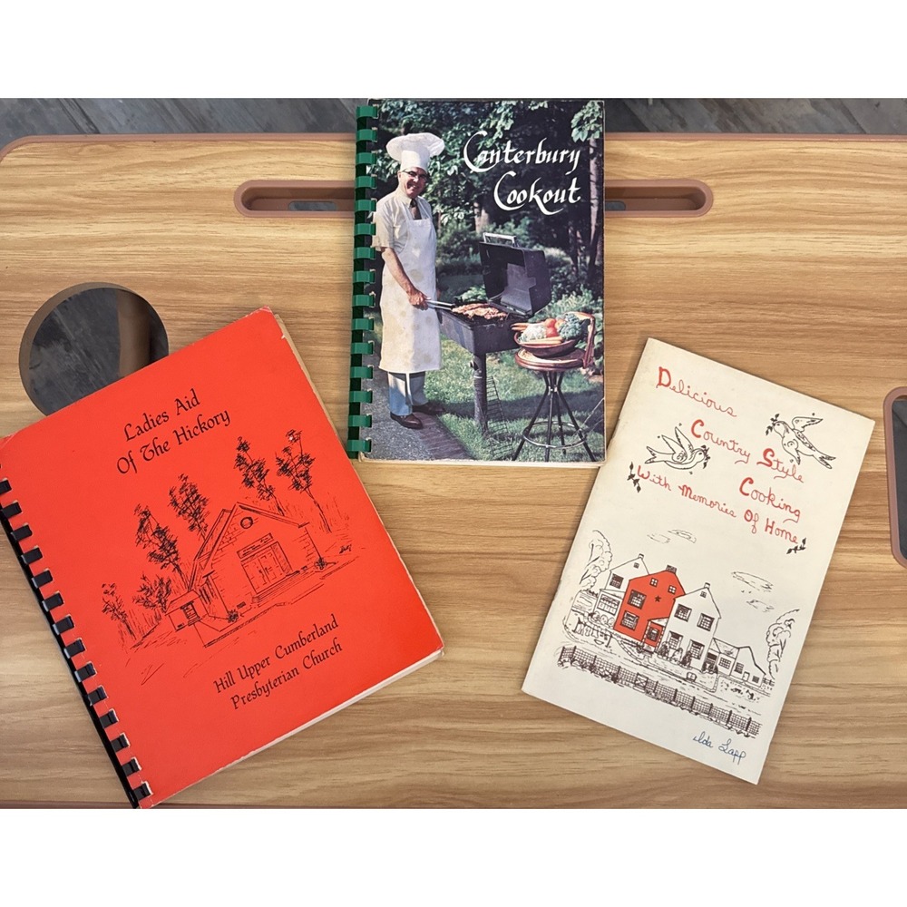 Vtg Set Of 3 Southern Cookbooks